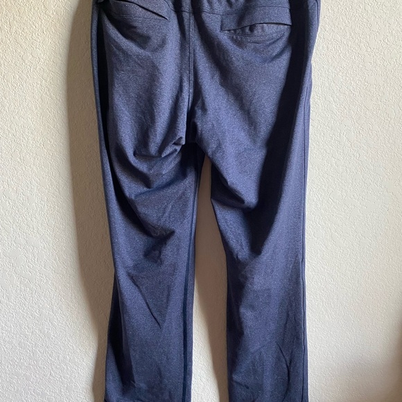 Lululemon Anti-Gravity Sweat Wicking Pant Heathered Deep Navy Athleisure Gym L - Picture 8 of 13
